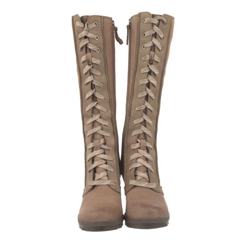 Sorel Kate the Great tan wedge boots sz9
